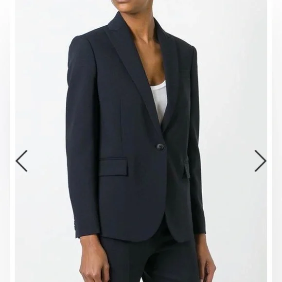 Joseph Savoy Black Wool Blazer Women Size M - Picture 14 of 17